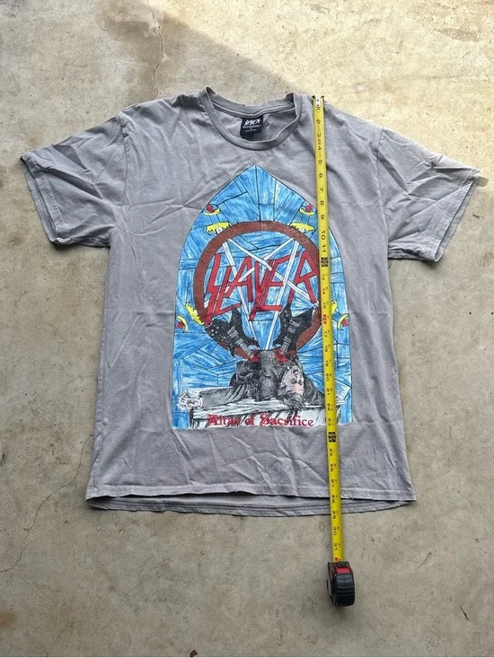 Slayer Gray Graphic Band T‑Shirt - 'Altar of Sacrifice' - Picture 2 of 5